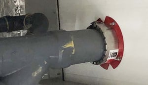 STI MFC Marine Firestop Collar Installed