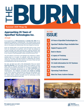 Summer 2025 The Burn First Page